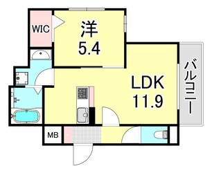 アパルトマン大倉山の物件間取画像